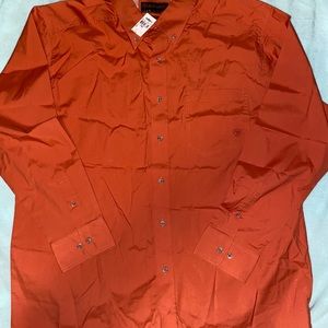 Arias Pro Series burnt orange button down